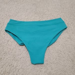 NWOT Enviro Co. High Hip Shorts Green Print